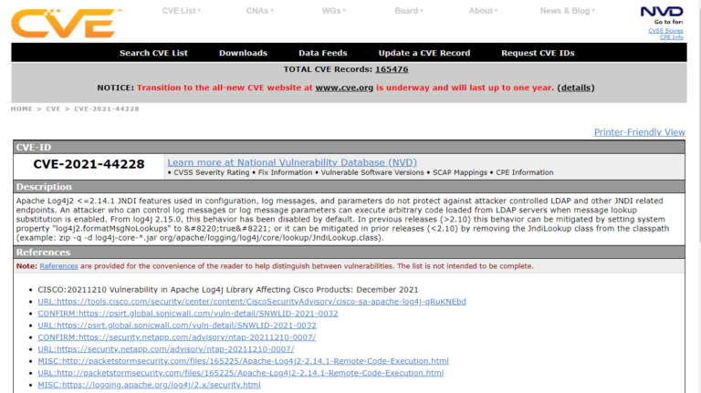 介護サプリ | Apache Log4jの脆弱性についてのお知らせ